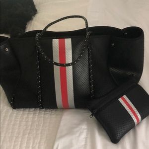 Bag and matching makeup bag